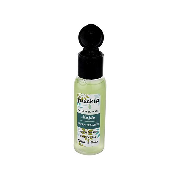 Fuschia Soap Free Face Wash - Mojito Green Tea Mint 50 ml - Face Wash & Cleansers