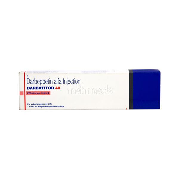 Darbatitor 40mcg Injection(Pfs) 1's - Haematopoiesis-Hae