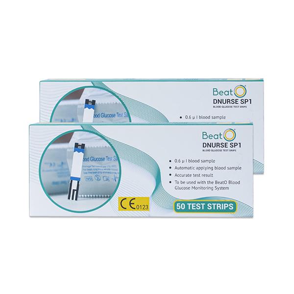Netmeds | BeatO Dnurse SP1 Blood Glucose Test Strips (Pack of 2 x 50's)