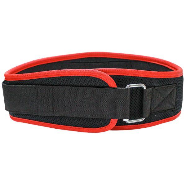 MuscleXP Gym Nylon Padded Weight Lifting Belt - Black (L) 1's - Gym Accessories