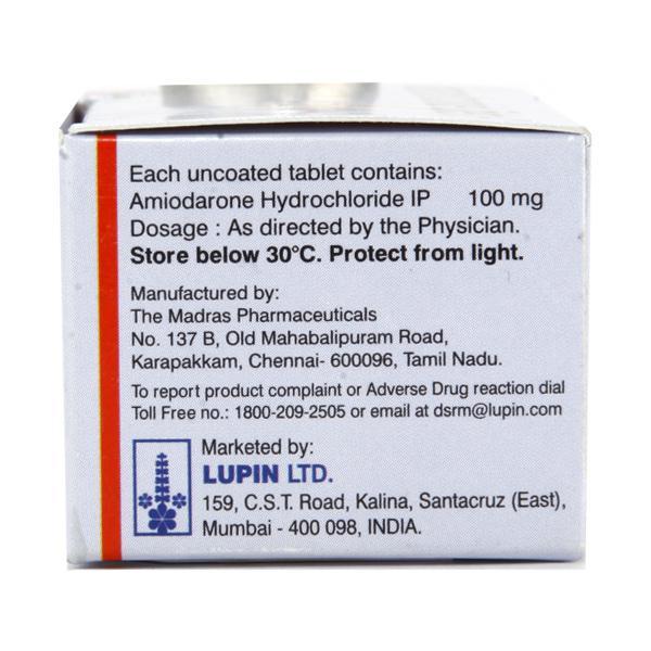 Amipace 100mg Tablet 10'S - Arrhythmiasis