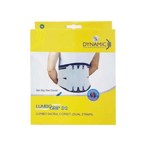 Netmeds | Dynamic Lumbo Grip DS Lumbo Sacral Corset (Dual Straps) (1366) (M)