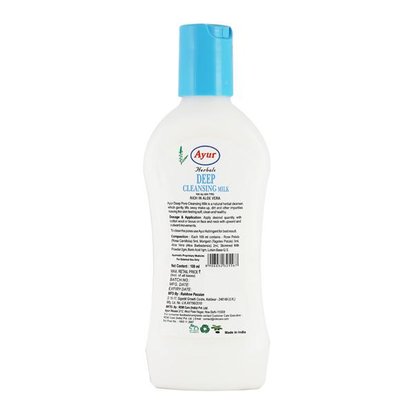 Ayur Herbal Deep Cleansing Milk Lotion 100 ml - Lotions & Creams