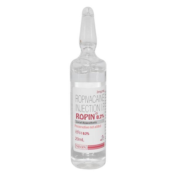 ROPIN 0.2% INJECTION 20ML - Anaesthesia General
