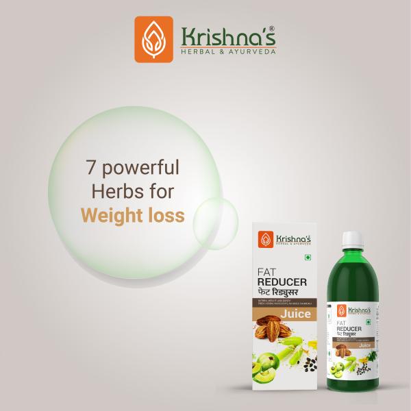 Krishna's Herbal & Ayurveda Fat Reducer Juice 1000 ml - Ayurvedic Juices