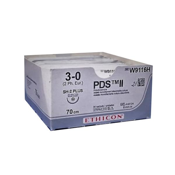Johnson & Johnson Ethicon PDS II Monofilament Absorbable Suture - Violet (3-0) (90 cm) (W9116H) 1's - Sutures
