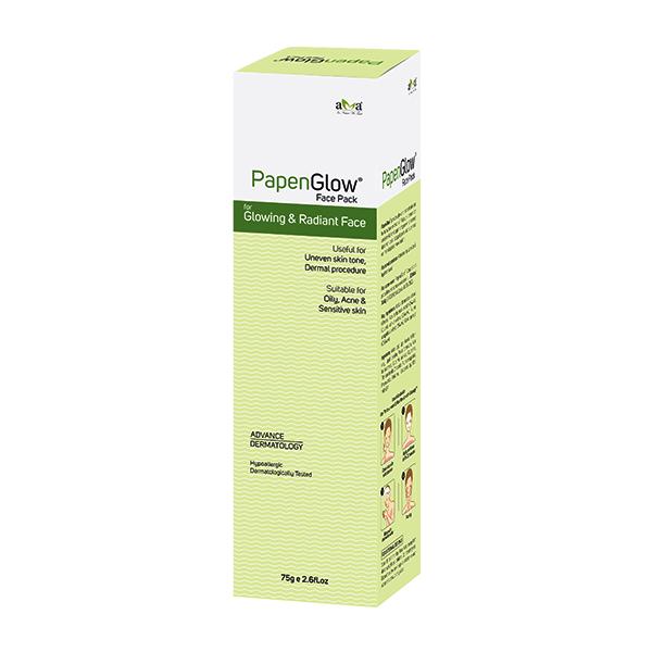 Vegetal PapenGlow Face Pack for Oily, Acne & Sensitive Skin 75 gm - Face Packs