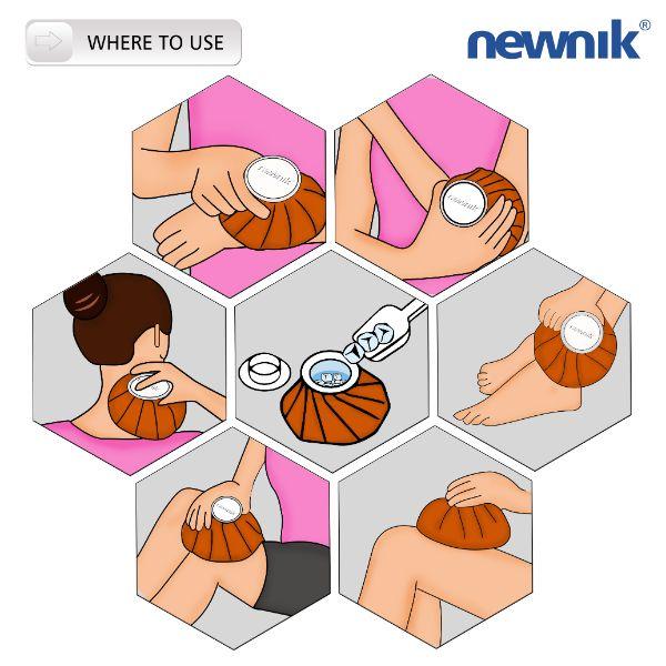 Newnik Cool Pack/Ice Bag (IC900) - Brown - Hot Pack/Ice Bag