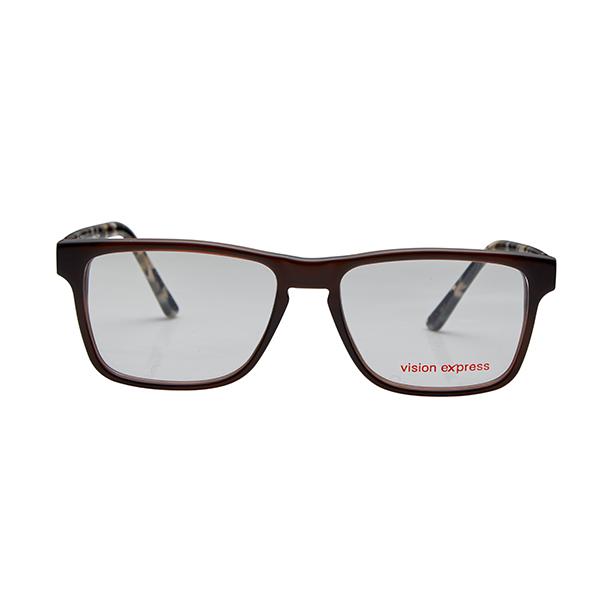 Netmeds | Vision Express 29492 Brown Rectangle Eyeglasses (Including Anti-Reflective Coating Lens) 1's