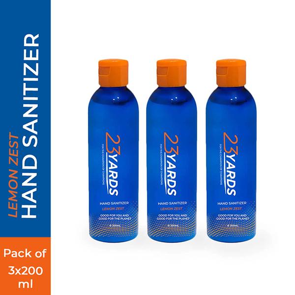 23 Yards Hand Sanitiser Pack of 3 200 ml - Hand Sanitizer