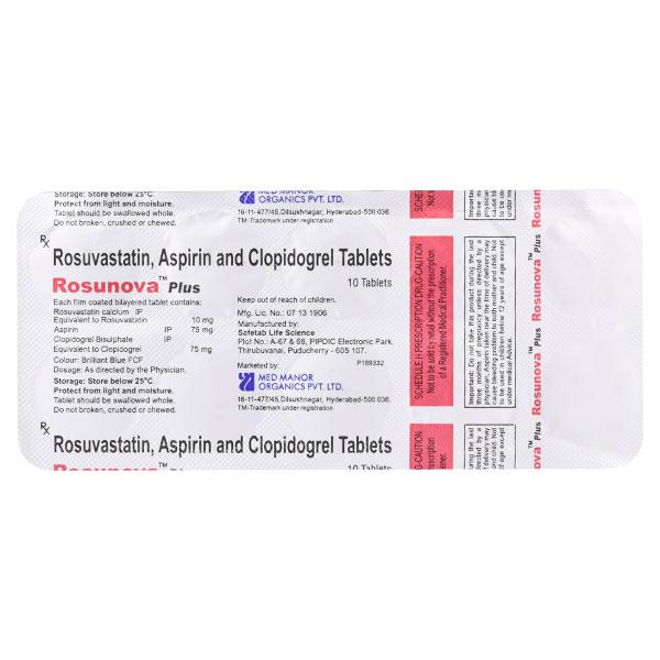 ROSUNOVA PLUS Tablet 10's - High Cholesterol-Dys