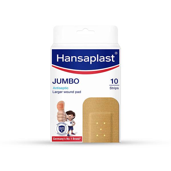 Hansaplast Jumbo Antiseptic Larger Wound Pad 10's