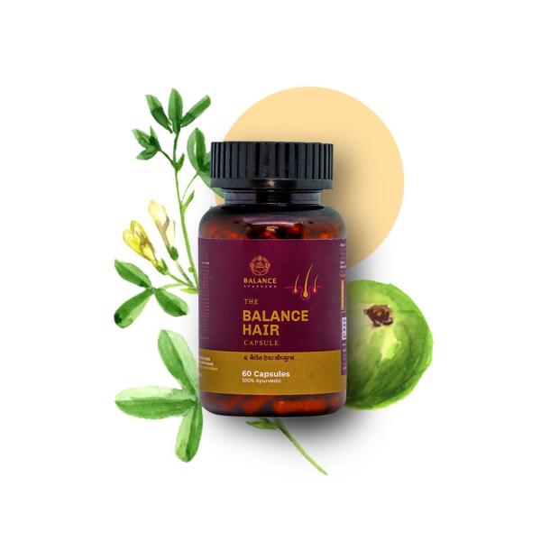 Netmeds | Balance Ayurveda The Balance Hair Capsules 60's
