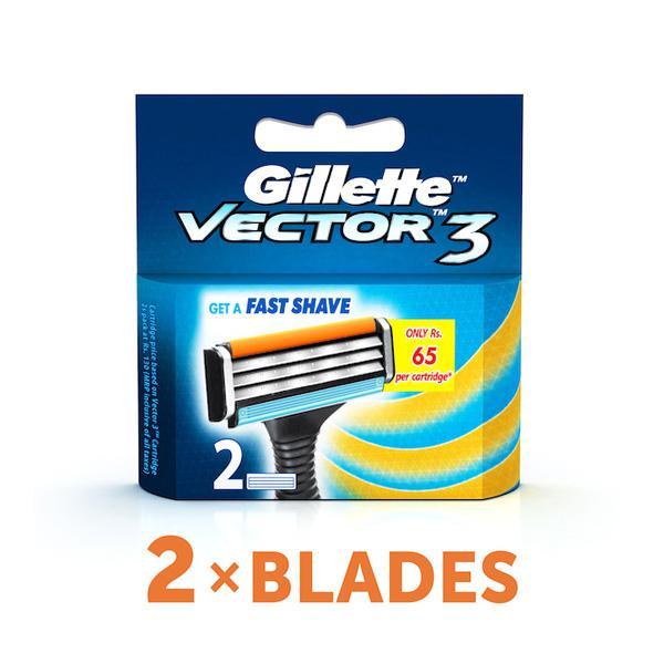 Gillette Vector 3 Cartridges 2's - Shavers
