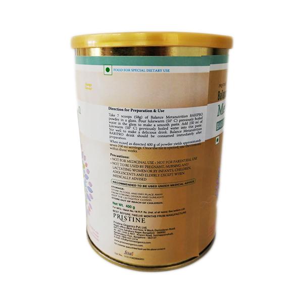 Pristine Balance Metanutrition Baripro - Mango Flavour 400 gm (Tin) - Protein Supplements