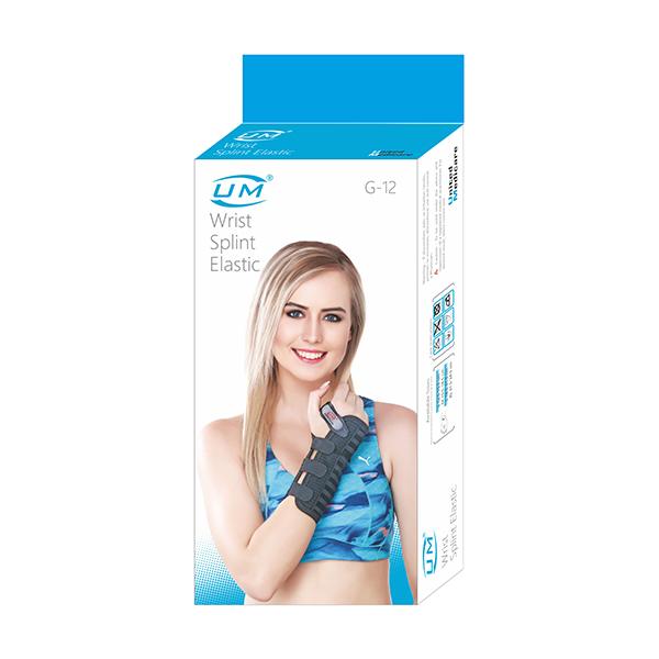 Netmeds | UM Wrist Splint Elastic - Right (G12) (M)