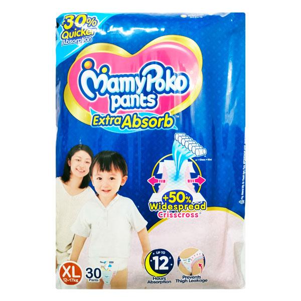Netmeds | MamyPoko Extra Absorb Diaper Pants (XL) 30's