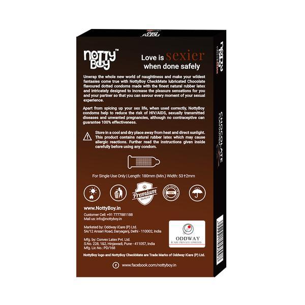 NottyBoy CheckMate Condoms 10's (N) - Plain/Flavoured Condoms