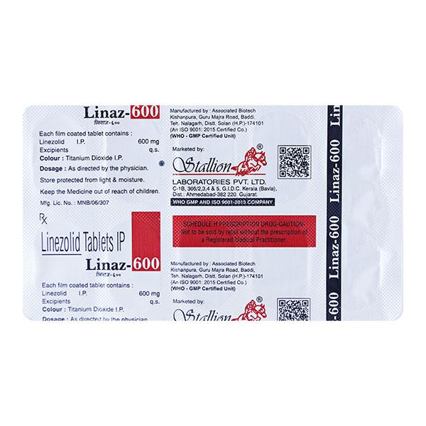 LINAZ 600 Tablet 10's - Bacterial Infections-OAB