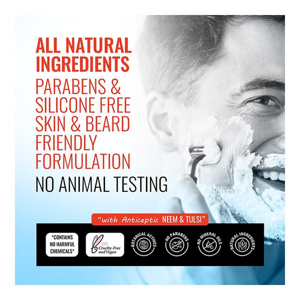 Man Arden Vintage Finish Brown Shaving Brush + Refreshing Neem Shaving Cream 200 gm - Shaving Brushes