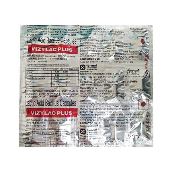VIZYLAC PLUS Capsule 15's - Supplements-Sup