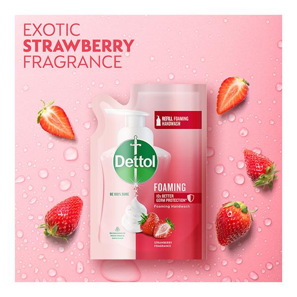 Dettol Foaming Handwash - Strawberry (Refill) 200 ml - Hand Wash & Soaps