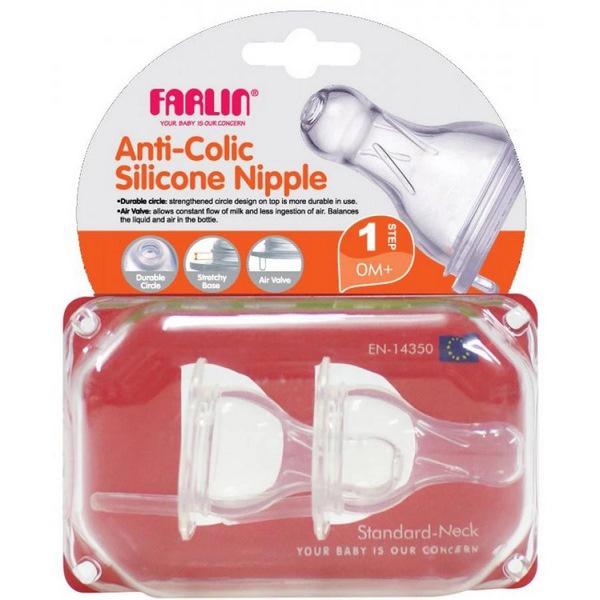 Netmeds | Farlin Anti-Colic Silicon Nipple S 1's