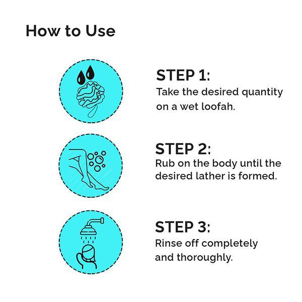 Greenberry Organics Body Wash Gel - Activated Charcoal, Spearmint & Tea Tree Oil 200 ml - Shower Gels & Body Wash