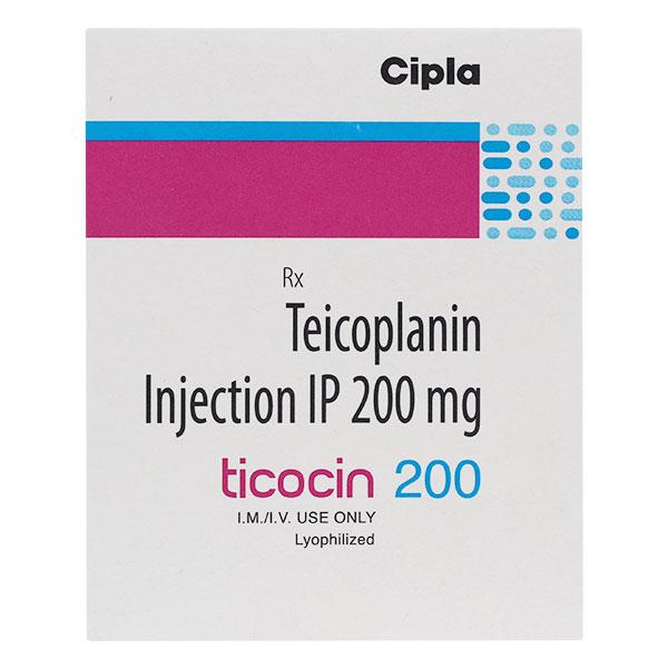 Ticocin 200mg Injection 1's - Bacterial Infections-OAB