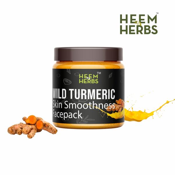 Heem & Herbs Skin Smoothness Face Pack - Wild Turmeric 80 gm - Face Packs