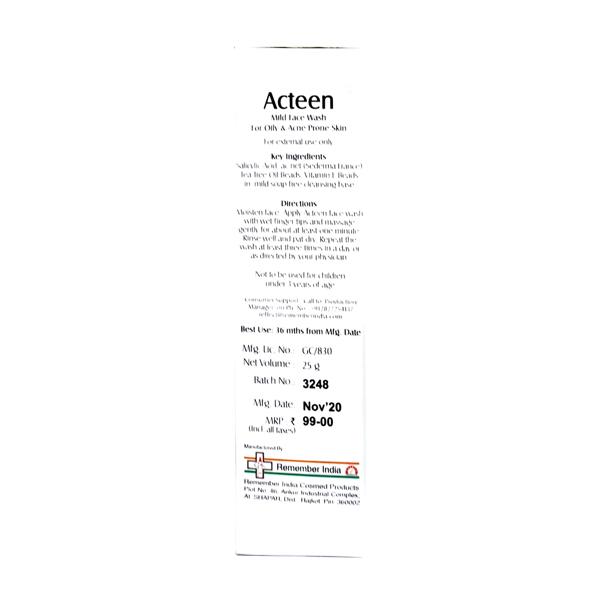 ACTEEN Face Wash 25gm - Acne-Acn