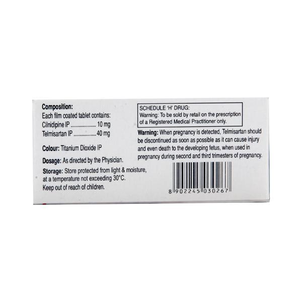 Cilacar T 40mg Tablet 10'S - Hypertension-Ana