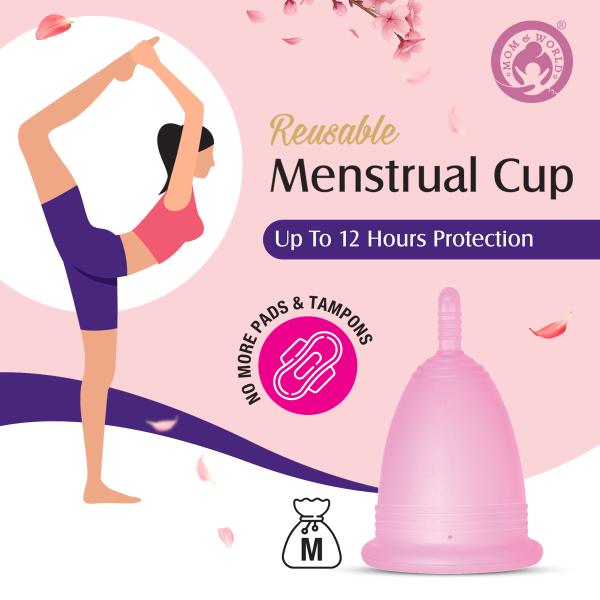 Mom & World Reusable Menstrual Cup (M) 1's - Menstrual Cups
