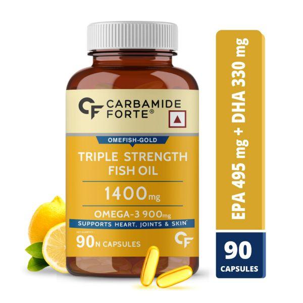 CF Omefish-Gold Triple Strength Fish Oil 1400 mg Omega-3 900 mg Softgel Capsule 90's