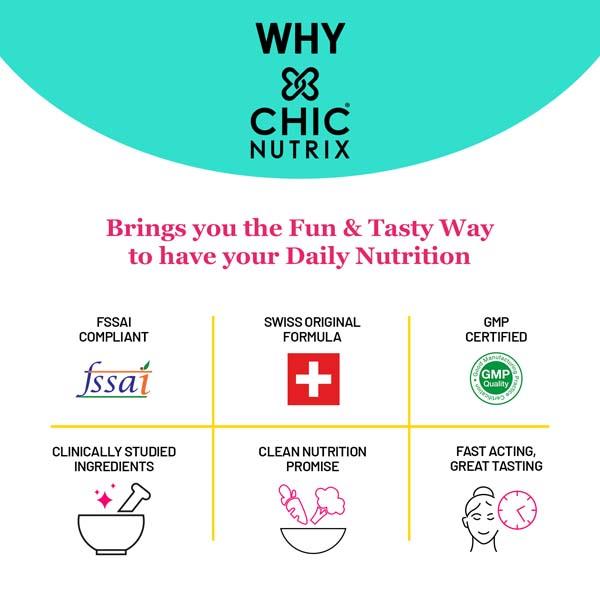Chicnutrix Daily Collagen With Plant Protein - Mochaccino 330 gm - Hair & Skin