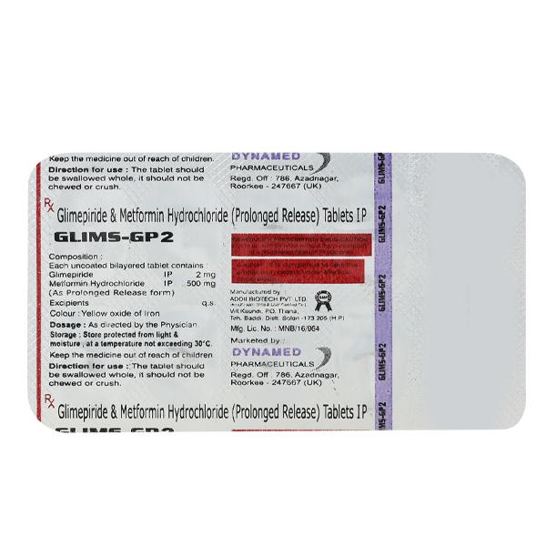 GLIMS GP 2 Tablet 10's - Diabetes-Ant