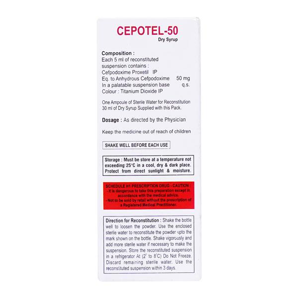 CEPOTEL 50 Oral Suspension 30ml - Bacterial Infections-Cep