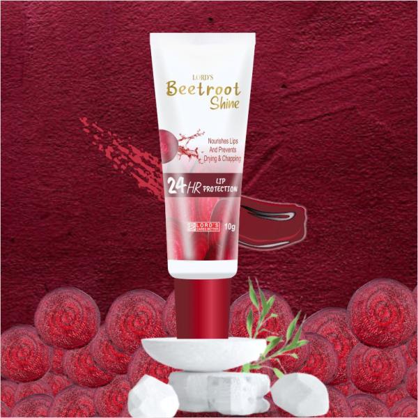 Netmeds | Lord's Beetroot Shine 24 Hr Lip Protection 10 gm