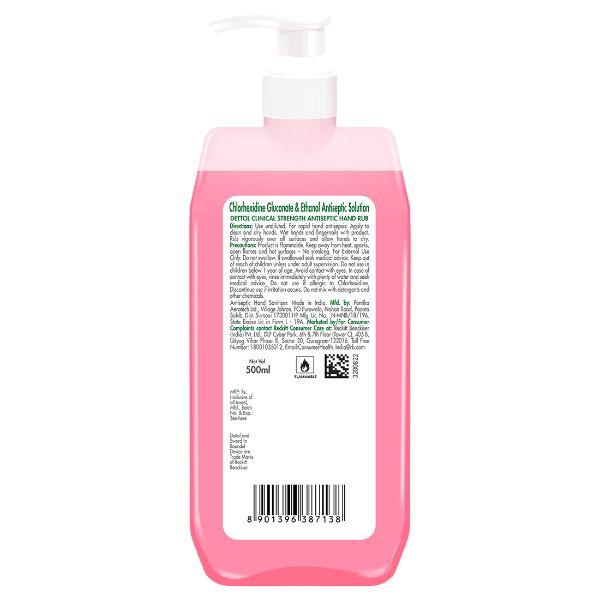Dettol Clinical Strength Antiseptic Hand Rub Liquid 500 ml - Hand Sanitizer