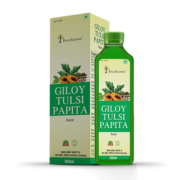 Four Seasons Giloy Tulsi Papita Juice 500 ml - Giloy