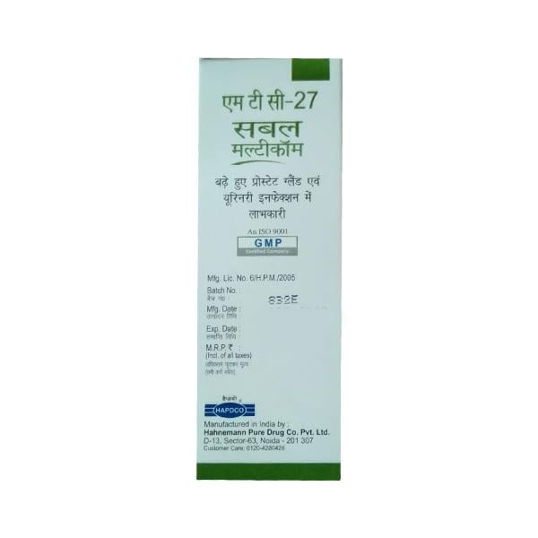 Hapdco MTC - 27 Sabal Multicom Drops 30 ml - Homeopathic Drops