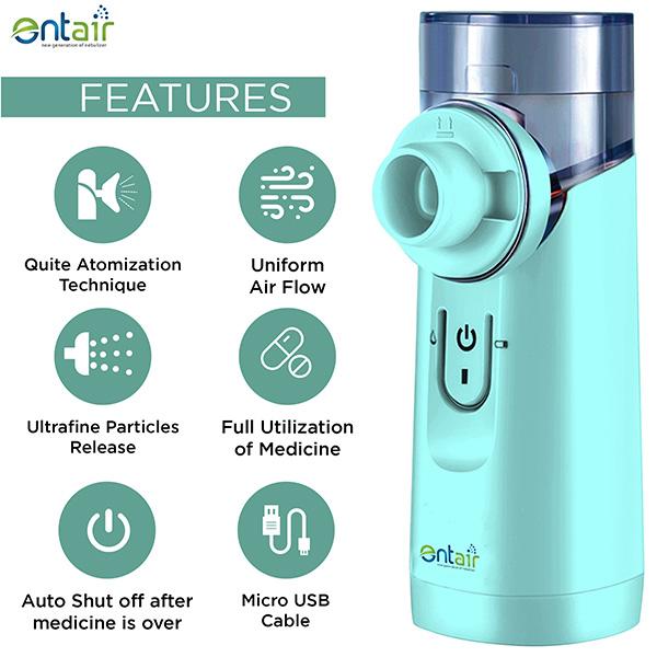 Entair Mesh Nebulizer - Blue (YS30) - Nebulizers / Vaporizer