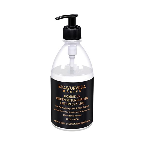 Bioayurveda Basics Homme UV Defense (SPF 30) Sunscreen Lotion 500 gm