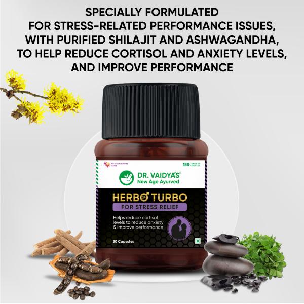 Dr.Vaidya's Herbo24Turbo Made For Stress Relief 30's - Speciality Medicines