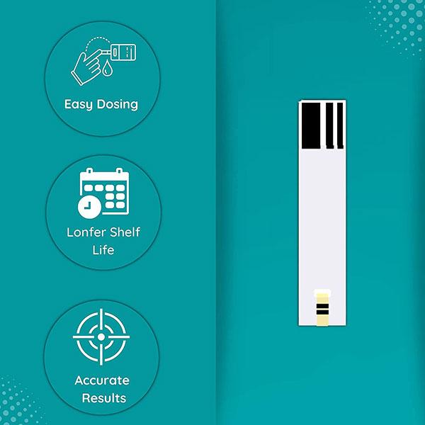 Ambitech Elizy Blood Glucose Measuring Kit (Test Strips 100's + Lancets 100's + Glucometer 1's) -Black - Blood Glucose Monitors/Strips