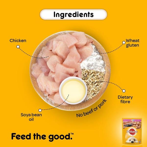 Pedigree Puppy Chicken Chunks in Gravy (Pack of 70gm x 30) 2100 gm - Petfood