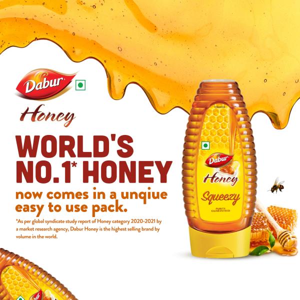 Dabur Honey Squeezy 400 gm (Buy 1 Get 1 Free) - Honey