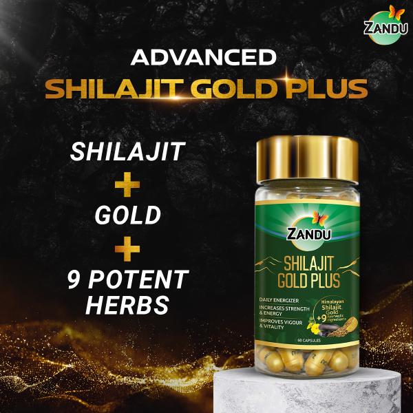 Zandu Shilajit Gold Plus Capsules 60's - Sexual Healthcare