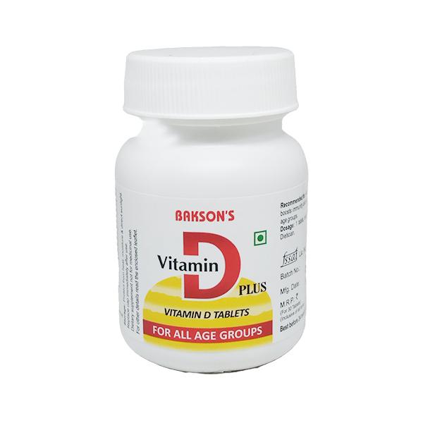 Netmeds | Bakson's Vitamin D Plus Tablet 30 gm