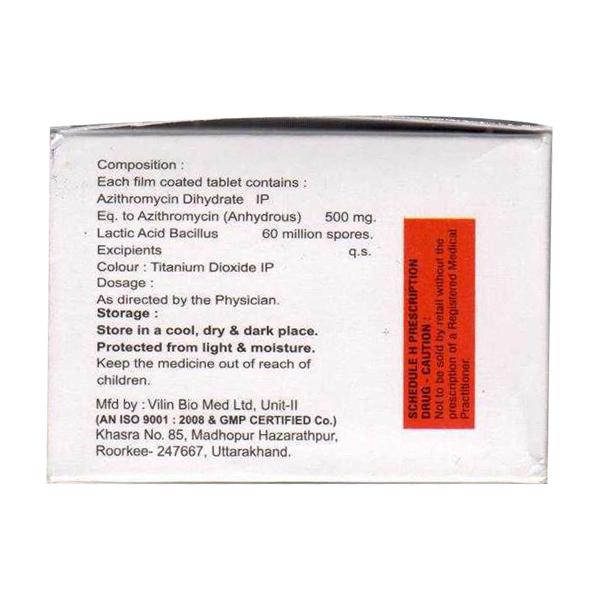 AZAL SL 500 Tablet 10's - Bacterial Infections-Mac